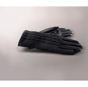 Kožené rukavice s pletenou vrchnou stranou