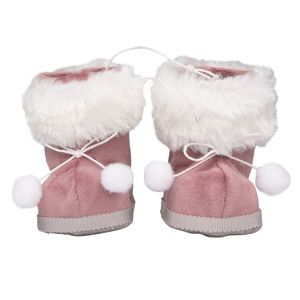 Altom Sada vianočných ozdôb Zamatové topánočky 10 x 8 cm, ružová