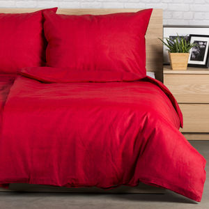 Jahu Bavlněné obliečky Guru UNI červená, 140 x 200 cm, 70 x 90 cm