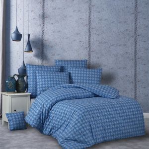 BedTex Bavlnené obliečky Snorri modrá, 220 x 200 cm, 2 ks 70 x 90 cm
