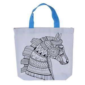 Detská taška na vyfarbenie Kôň, 28,5 x 29 cm