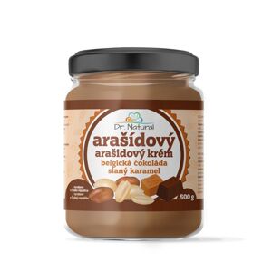 Dr.Natural Arašidový krém belgická čokoláda slaný karamel, 500 g