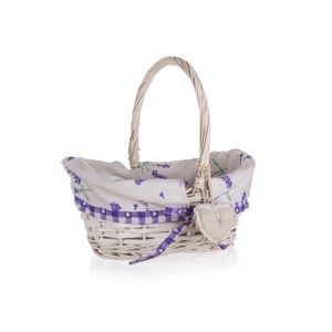 Home Decor Prútený košík s držadlom Lavender, 26 x 17 x 12 cm