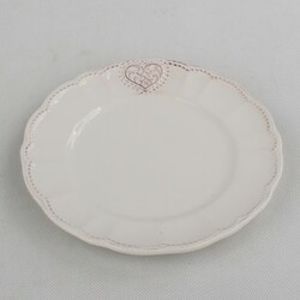 Keramický dezertný tanier Srdce 20,6 cm