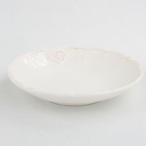 Keramický hlboký tanier Srdce 20,6 cm