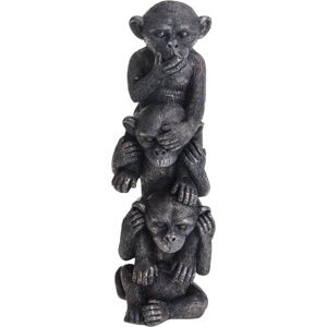 Koopman Polyresinová dekorácia Tri múdre opice, 31 cm