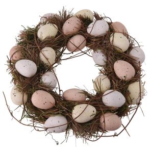 Koopman Veľkonočný veniec s vajíčkami béžová, pr. 34 cm