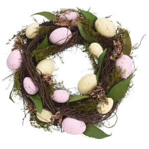 Koopman Veľkonočný veniec s vajíčkami ružová, pr. 30 cm