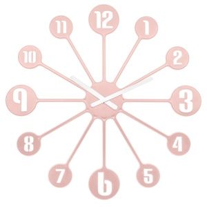 Koziol Nástenné hodiny Pinball ružová, pr. 45 cm