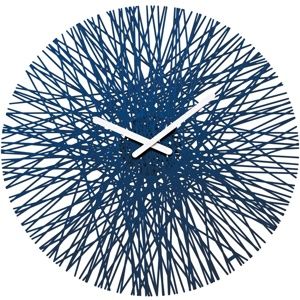 Koziol Nástenné hodiny Silk modrá, pr. 45 cm