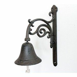 Liatinový zvonček Paz, 25,5 x 20,5 x 10 cm