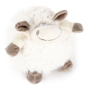 Bo-Ma Trading Plyšová ovca Biela guľa, 17,5 cm