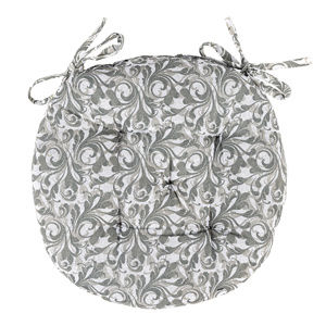 Trade Concept Sedák Grey Flower prešívaný okrúhly, 40 cm