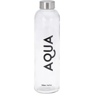 Sklenená fľaša na vodu Aqua, 750 ml