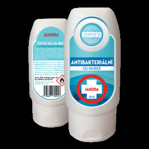 Topvet Antibakteriálny gél na ruky Jahoda 50 ml