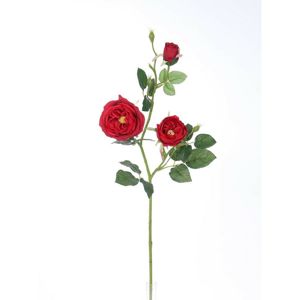 Umelá anglická ruža červená, 69 cm