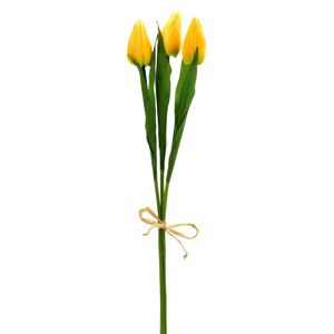 Umelá kytica tulipánov žltá, 50 cm