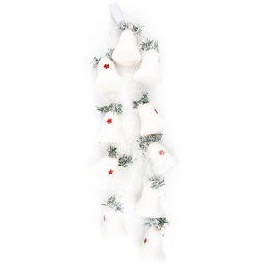 Vianočná girlanda so zvončekmi a vetvičkami, 240 cm