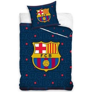 TipTrade Bavlnené obliečky FC Barcelona Barca, 140 x 200 cm, 70 x 90 cm