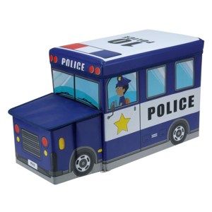 Box na hračky a sedátko Polícia