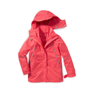 Detská bunda do každého počasia 3 v 1, červená