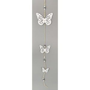 Drevená závesná dekorácia Motýľ, 50 cm