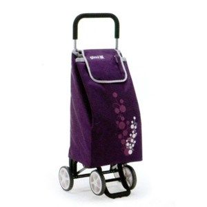 Nákupní taška na kolečkách TWIN fialová plum vozík na kolieskach